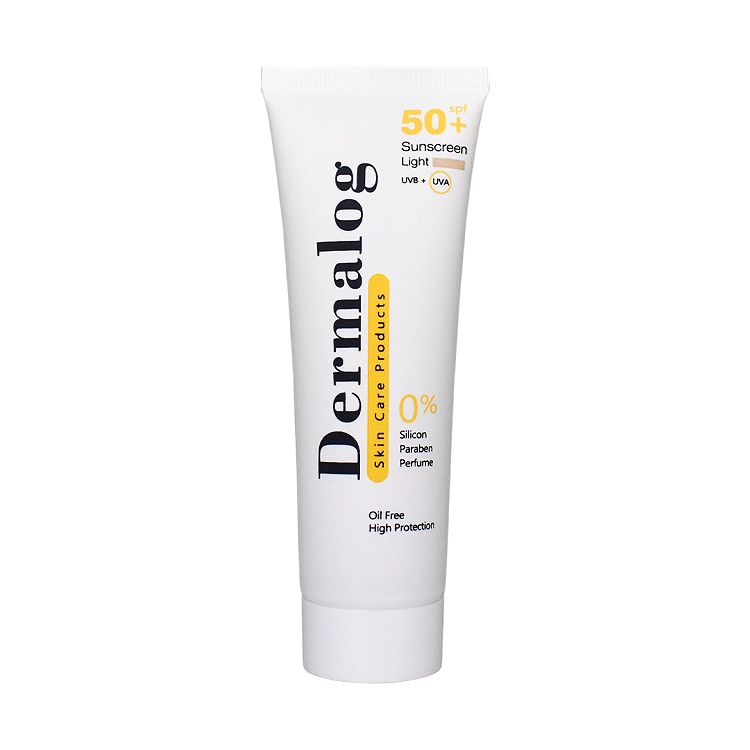 کرم ضد آفتاب رنگی روشن پوست های مختلط و چرب درمالوگ SPF50 حجم 50 میلی لیتر