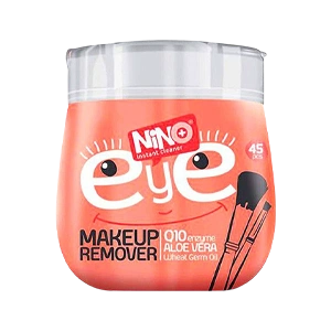 دستمال مرطوب پاک کننده آرایش دور چشم نینو بسته 45 عددی