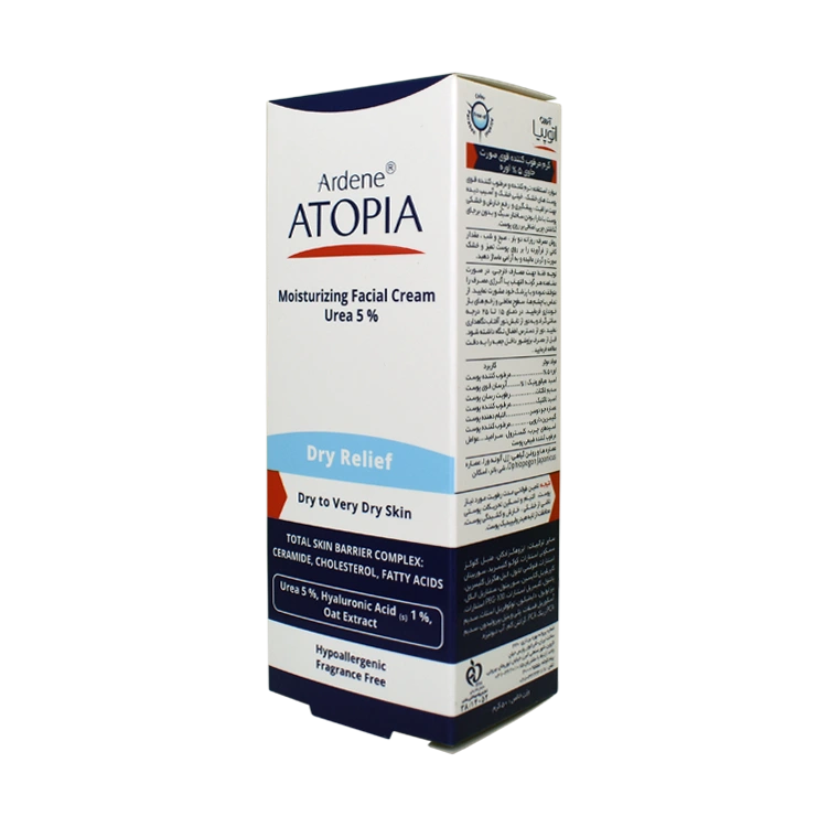 قیمت کرم مرطوب کننده قوی صورت اوره 5 درصد درای ریلیف آردن آتوپیا وزن 50 گرم