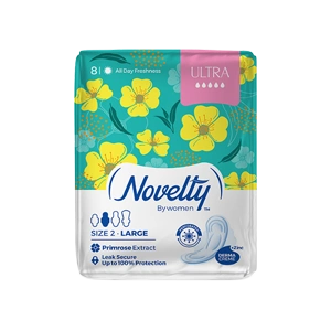 نوار بهداشتی بالدار مشبک ناولتی مدل Ultra سایز بزرگ بسته 8 عددی