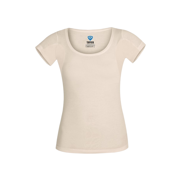 تی شرت ضد عرق زنانه تاپیک کرم