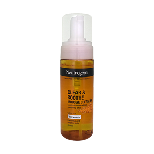 فوم شستشوی صورت ضد لک زردچوبه نوتروژینا مدل Clear & Soothe حجم 150 میلی لیتر