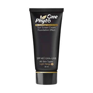 کرم ضد آفتاب بژ روشن انواع پوست فیتو وان SPF40 حجم 30 میلی لیتر
