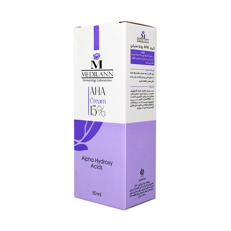 قیمت کرم لایه بردار AHA 15 درصد مدیلن حجم 50 میلی لیتر