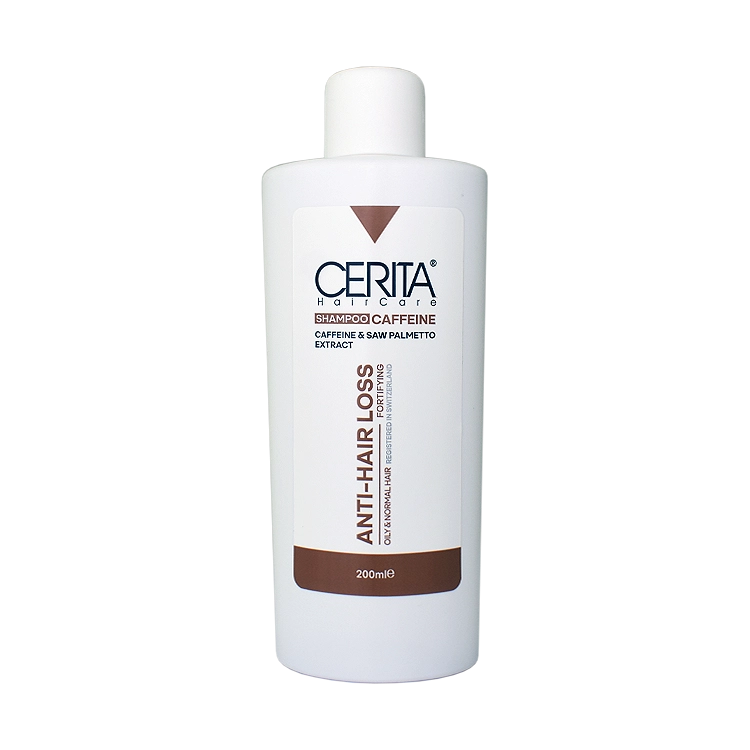 شامپو تقویت کننده و ضد ریزش کافئین سریتا حجم 200 میلی لیتر