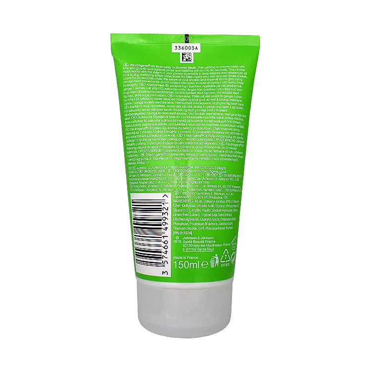 خرید ماسک صورت کنترل کننده چربی نوتروژینا مدل Oil Balancing حجم 150 میلی لیتر