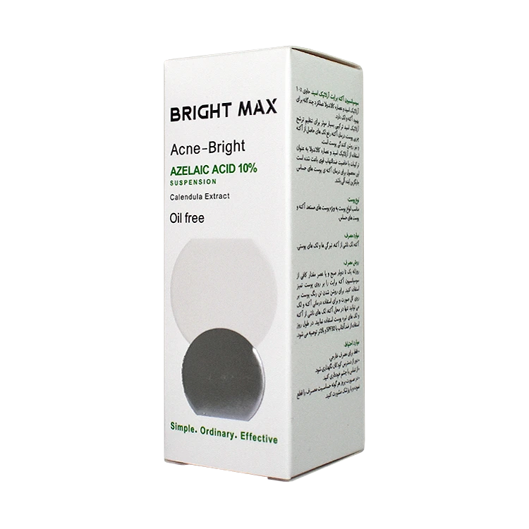 قیمت سوسپانسیون آزلائیک اسید 10 درصد برایت مکس حجم 30 میلی لیتر