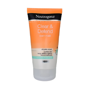 ماسک شوینده ضد لک نوتروژینا مدل Clear & Defend حجم 150 میلی لیتر