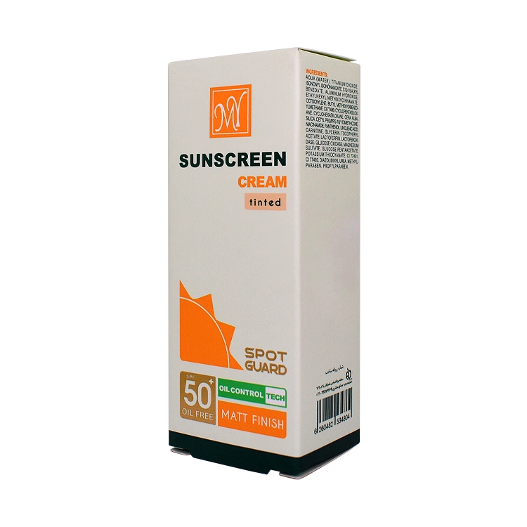 قیمت کرم ضد آفتاب ضد لک رنگی پوست های مختلط و چرب اسپات گارد مای SPF50 حجم 50 میلی لیتر