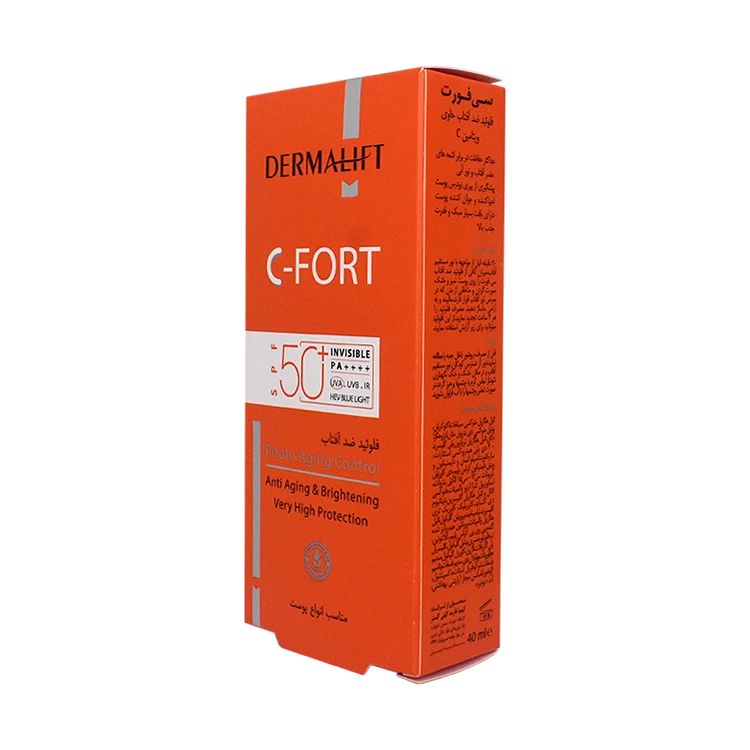 قیمت فلویید ضد آفتاب ویتامین سی بی رنگ سی فورت درمالیفت SPF50 حجم 50 میلی لیتر