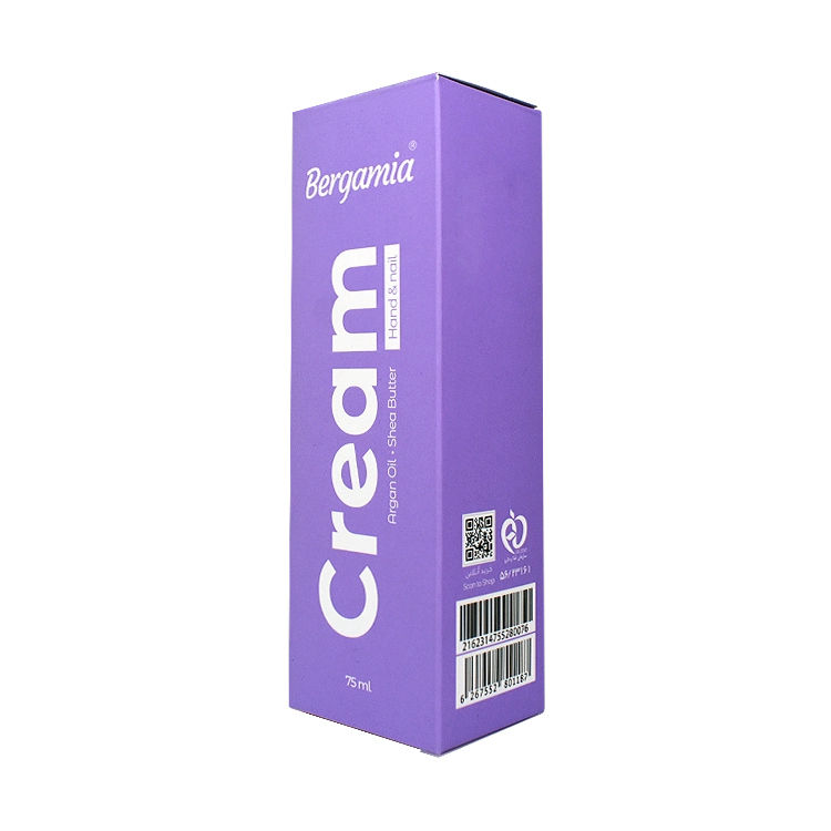 قیمت کرم مرطوب کننده دست و ناخن روغن آرگان و شی باتر برگامیا حجم 75 میلی لیتر