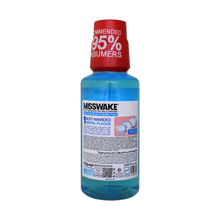 خرید دهانشویه آنتی پلاک میسویک حجم 400 میلی لیتر