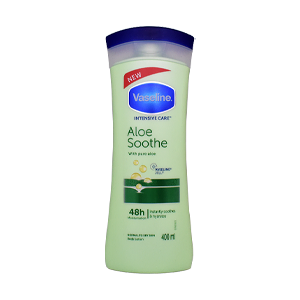 لوسیون بدن آلوئه ورا وازلین مناسب پوست های معمولی تا خشک حجم 400 میلی لیتر