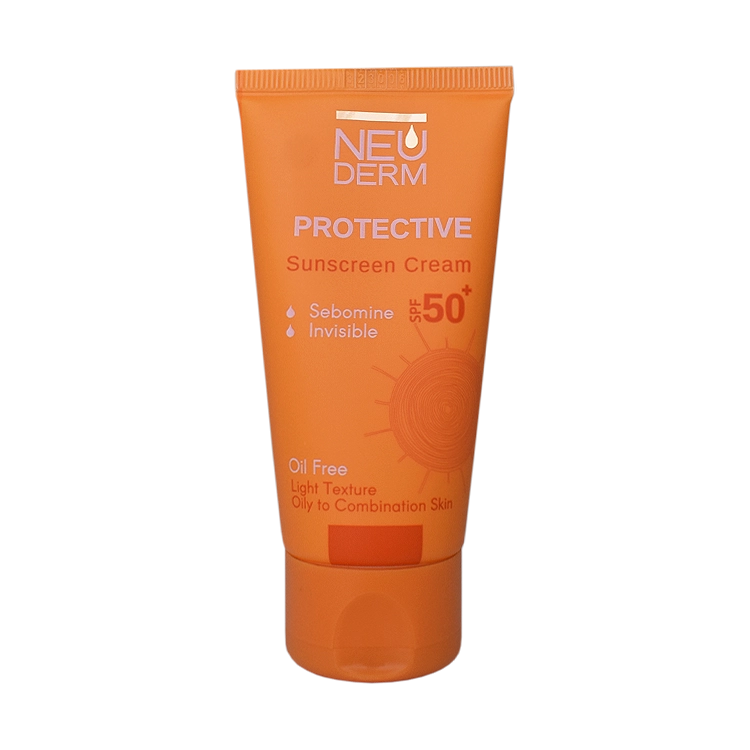 کرم ضد آفتاب بی رنگ پوست های مختلط و چرب هایلی پروتکتیو نئودرم SPF50 حجم 50 میلی لیتر