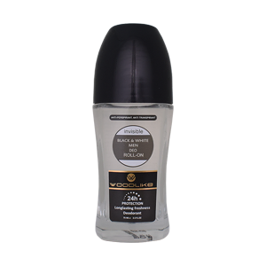 مام رول مردانه وودلایک مدل Invisible Black and White حجم 75 میلی لیتر