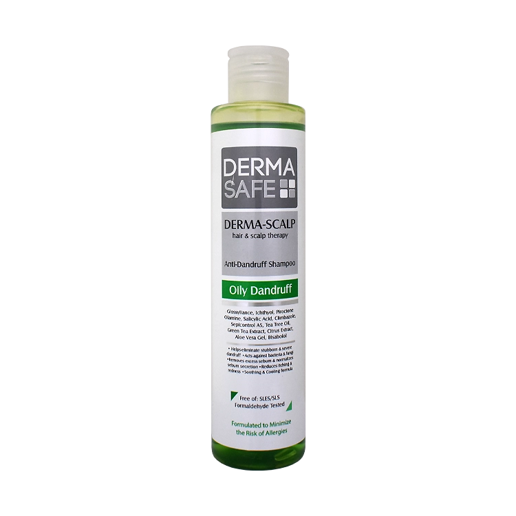 شامپو ضد شوره کف سر چرب درما اسکالپ درماسیف حجم 200 میلی لیتر