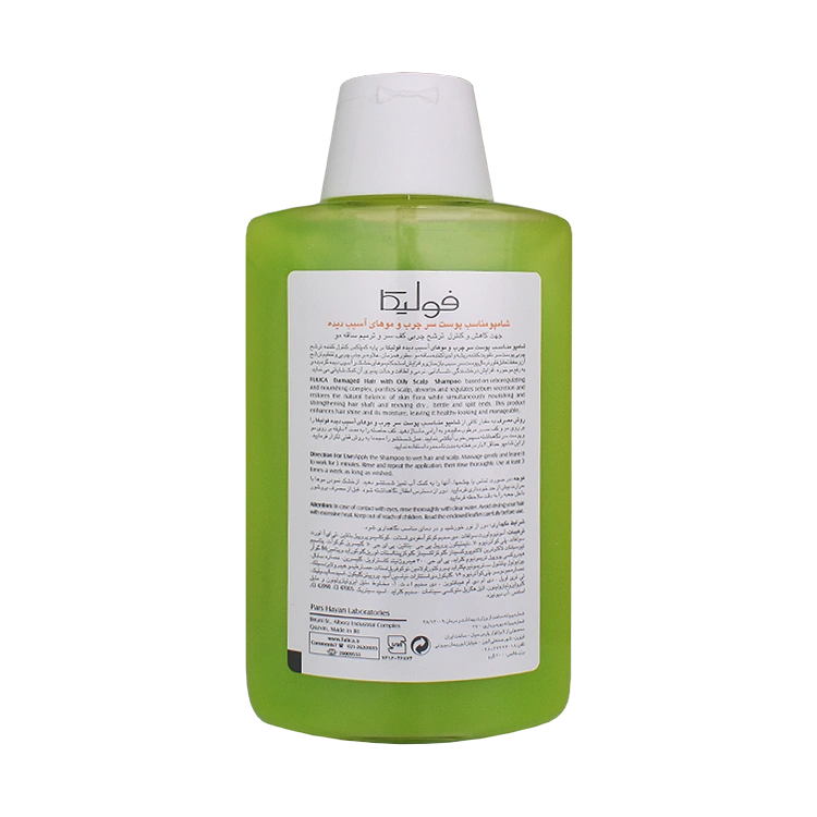 خرید شامپو پوست سر چرب و موهای آسیب دیده فولیکا حجم 200 میلی لیتر