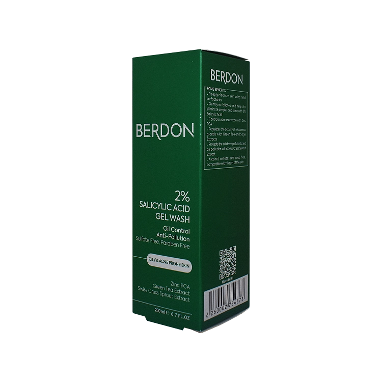 قیمت ژل شستشوی صورت سالیسیلیک اسید 2 درصد پوست های چرب و جوشدار بردون حجم 200 میلی لیتر