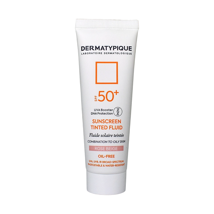 فلویید ضد آفتاب رز بژ پوست های مختلط و چرب درماتیپیک SPF50 حجم 50 میلی لیتر