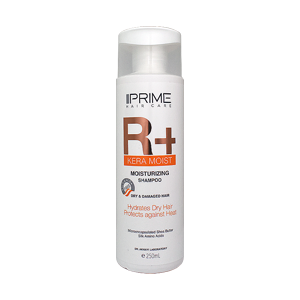 شامپو رطوبت رسان موهای خشک و آسیب دیده پرایم مدل +R حجم 250 میلی لیتر