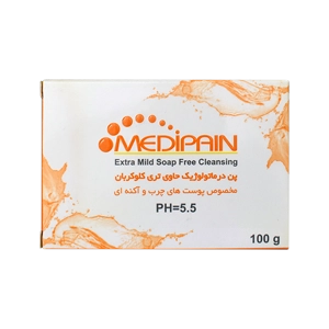 پن شوینده درماتولوژیک آنتی باکتریال تری کلوکربان 1 درصد مدیپن وزن 100 گرم