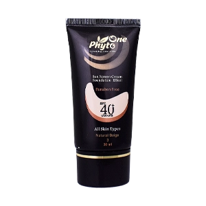 کرم ضد آفتاب بژ طبیعی انواع پوست فیتو وان SPF40 حجم 30 میلی لیتر