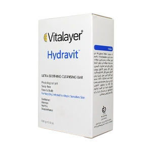 پن شستشوی صورت پوست های خشک و حساس هیدراویت ویتالیر وزن 100 گرم