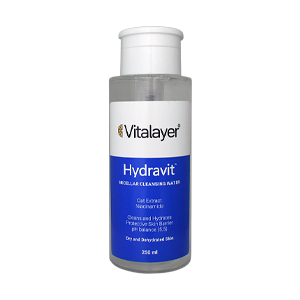 میسلار واتر پوست های خشک و دهیدراته هیدراویت ویتالیر حجم 250 میلی لیتر