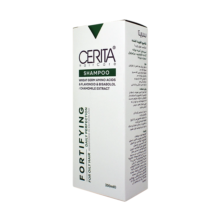 قیمت شامپو ضد ریزش موهای چرب سریتا حجم 200 میلی لیتر