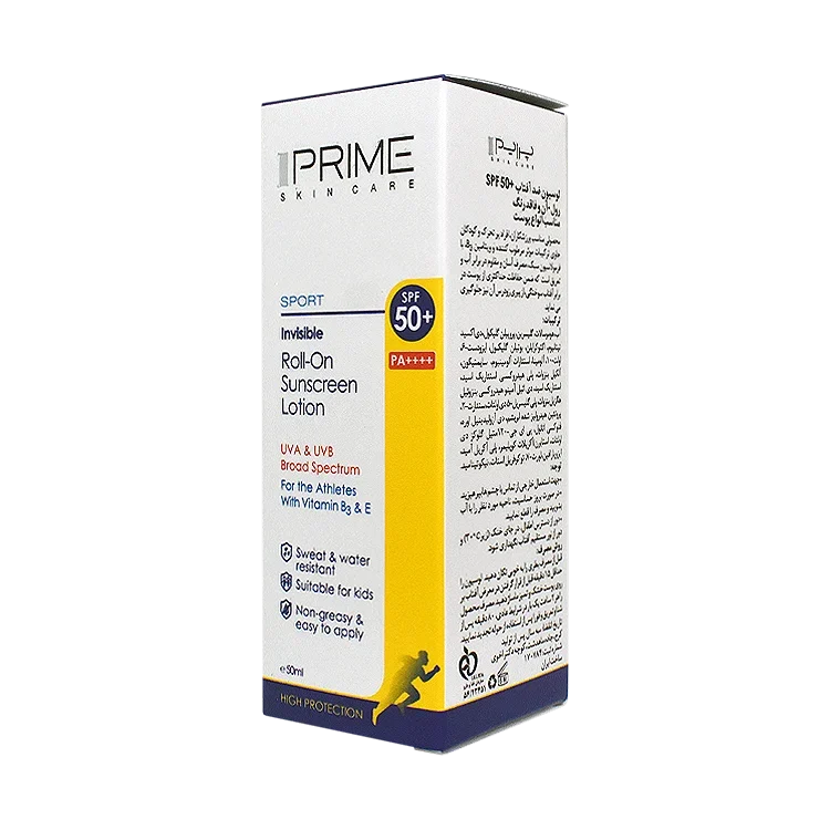 قیمت لوسیون ضد آفتاب بی رنگ رول آن پرایم SPF50 حجم 50 میلی لیتر