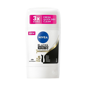 استیک صابونی ضد تعریق زنانه نیوآ مدل Invisible Black and White Silky Smooth حجم 50 میلی لیتر