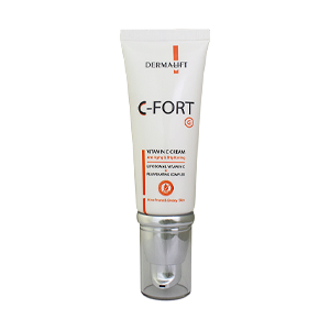 کرم صورت ویتامین سی پوست های چرب و جوشدار درمالیفت حجم 40 میلی لیتر