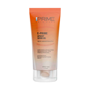 ژل اسکراب پاک کننده زردآلو و ویتامین سی پرایم حجم 175 میلی لیتر