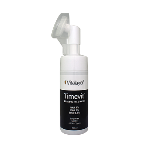 فوم شستشوی صورت لایه بردار تایم ویت ویتالیر حجم 150 میلی لیتر