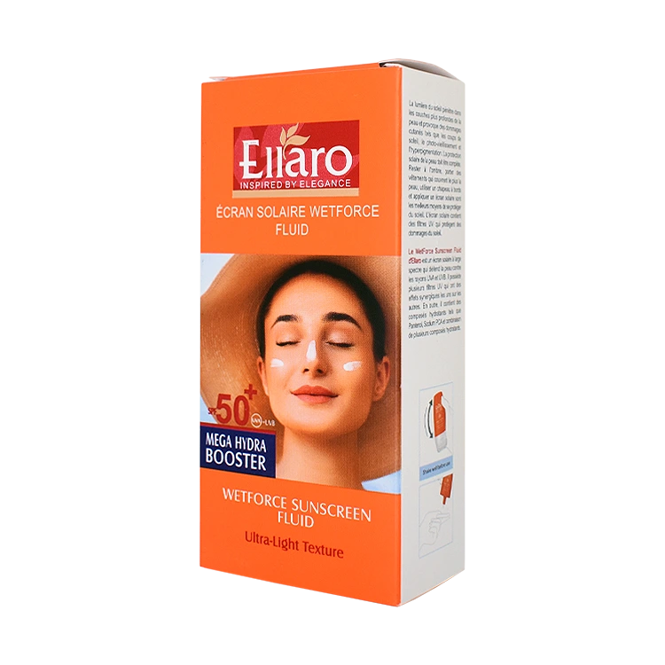 قیمت فلویید ضد آفتاب بی رنگ پوست های مختلط و چرب وت فورس الارو SPF50 حجم 50 میلی لیتر