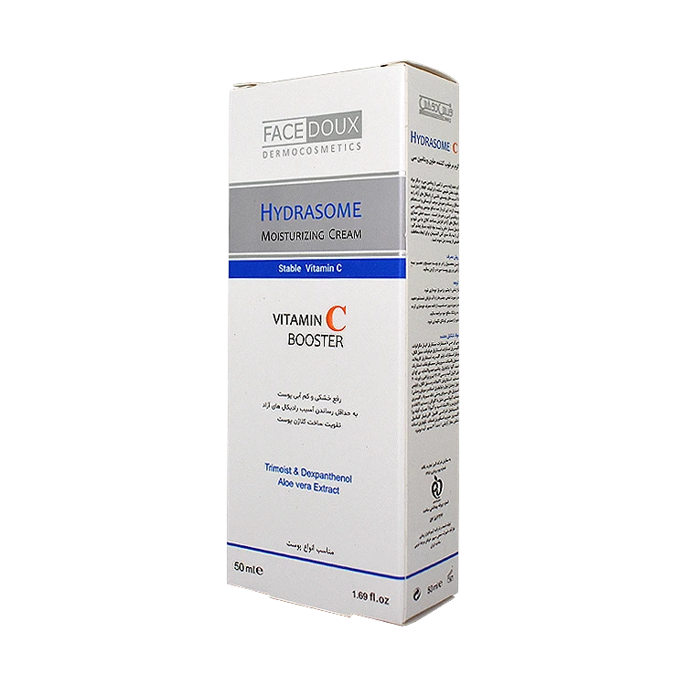 قیمت کرم مرطوب کننده پوست خشک ویتامین سی هیدرازوم فیس دوکس حجم 50 میلی لیتر