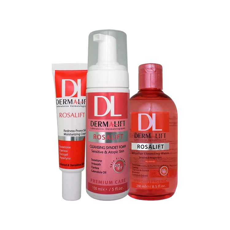 پک سه تایی روتین پوست حساس رزالیفت درمالیفت