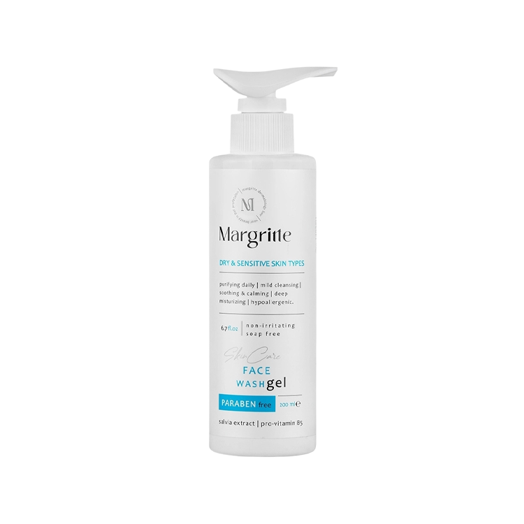 ژل شستشوی صورت پوست های خشک و حساس مارگریت حجم 200 میلی لیتر