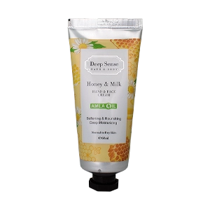 کرم مرطوب کننده تیوپی پوست های خشک و معمولی شیر و عسل دیپ سنس حجم 60 میلی لیتر