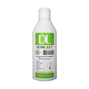 شامپو فاقد سولفات ضد شوره موهای چرب ویتا کر درمالیفت حجم 200 میلی لیتر