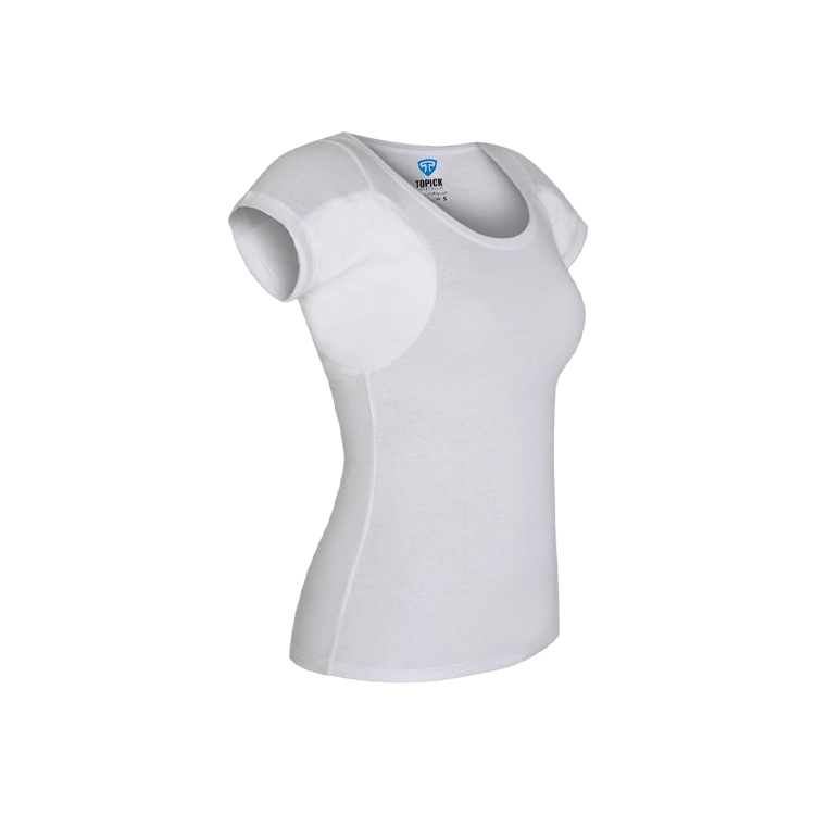 خرید تی شرت ضد عرق زنانه تاپیک سفید