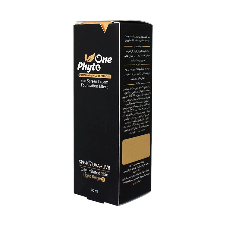 قیمت کرم ضد آفتاب بژ روشن پوست های چرب و حساس فیتو وان SPF40 حجم 30 میلی لیتر