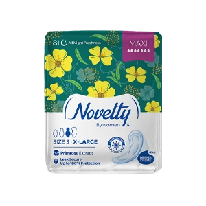 نوار بهداشتی بالدار مشبک ناولتی مدل Maxi سایز خیلی بزرگ بسته 8 عددی