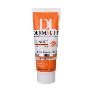 کرم ضد آفتاب بژ روشن پوست چرب سانلیفت درمالیفت SPF50 حجم 40 میلی لیتر