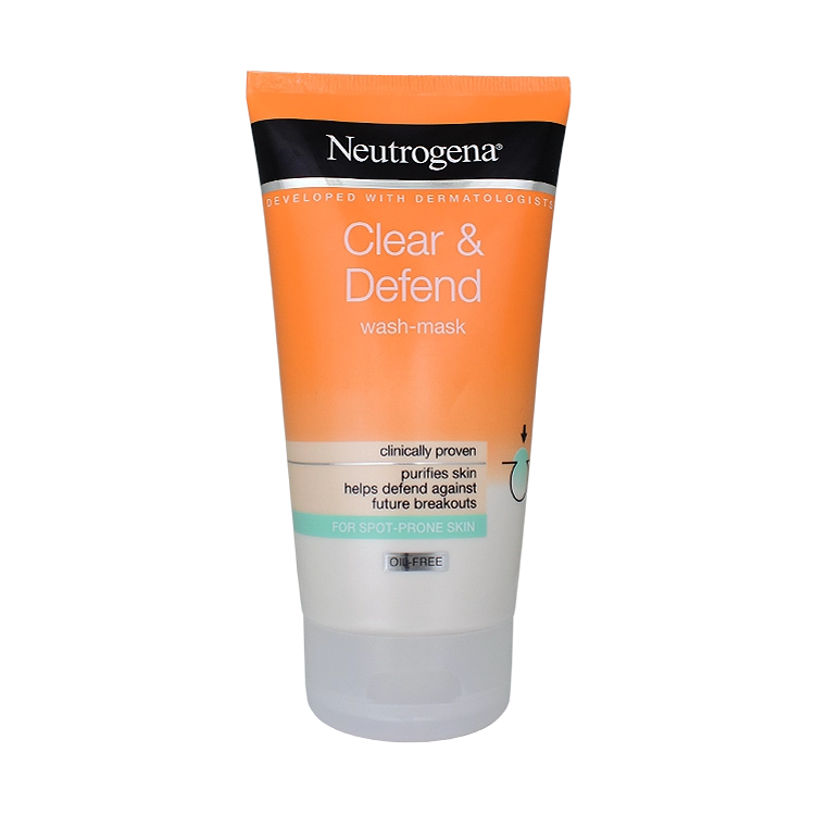 ماسک شوینده ضد لک نوتروژینا مدل Clear & Defend حجم 150 میلی لیتر