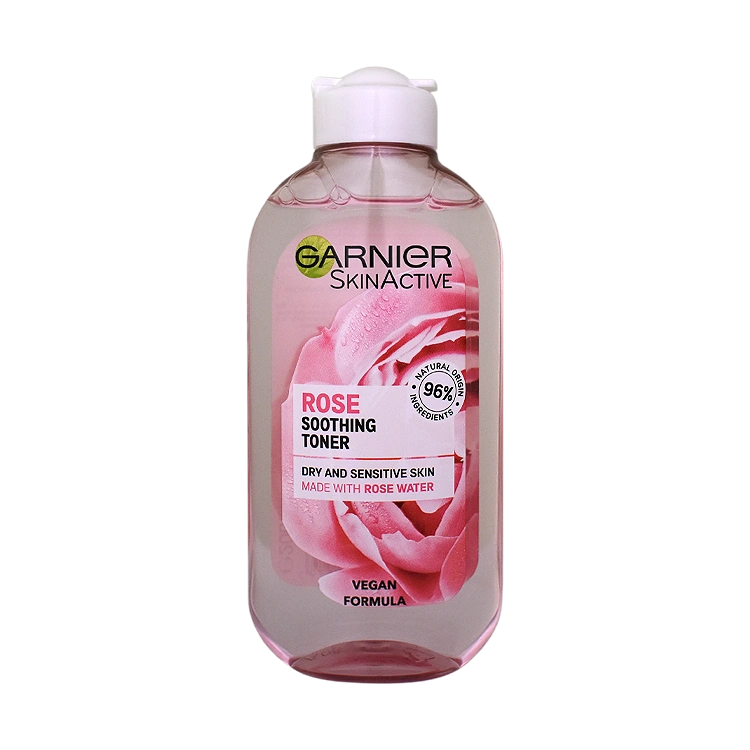 تونر پوست های خشک و حساس گل رز گارنیه حجم 200 میلی لیتر