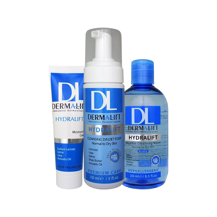 پک سه تایی روتین پوست خشک هیدرالیفت درمالیفت