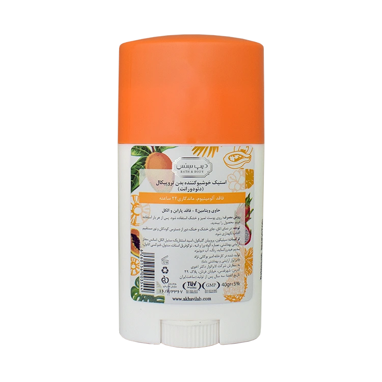 خرید استیک ضد تعریق فاقد آلومینیوم میوه های استوایی دیپ سنس وزن 40 گرم