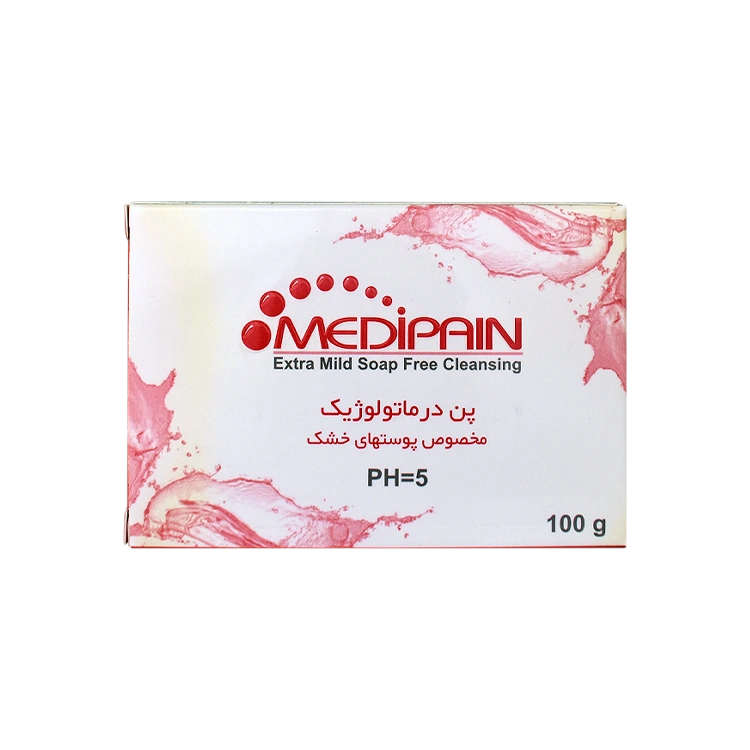 پن شوینده درماتولوژیک پوست خشک مدیپن وزن 100 گرم
