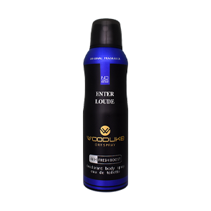 اسپری بدن مردانه وودلایک مدل Enter Loude حجم 200 میلی لیتر